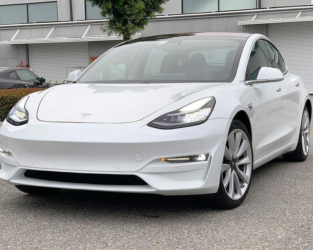 UNPLUGGED PERFORMANCE UP-M3-302-13.1 ASCENSION FRONT FASCIA SYSTEM, NO SENSOR HOLES, PEARL WHITE FOR TESLA MODEL 3