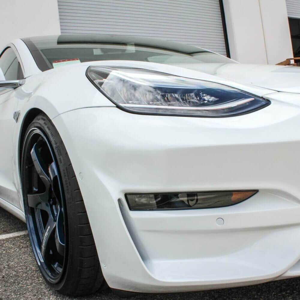 UNPLUGGED PERFORMANCE UP-M3-302-13.1 ASCENSION FRONT FASCIA SYSTEM, NO SENSOR HOLES, PEARL WHITE FOR TESLA MODEL 3