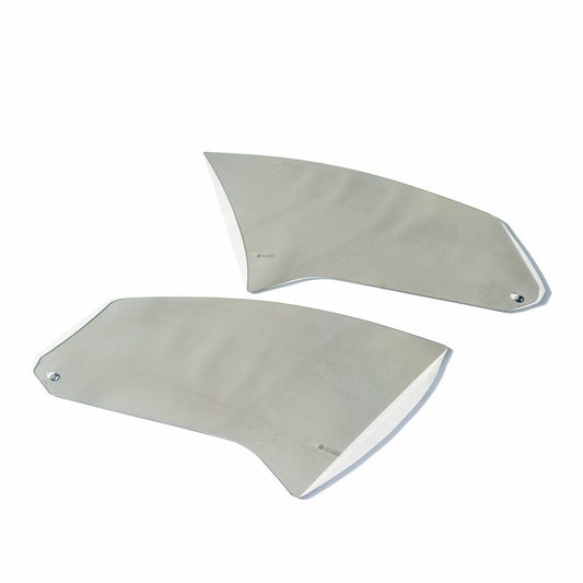 UNPLUGGED PERFORMANCE UP-MS2-121-1.1 FRONT DOOR WINDOW PAIR REPLACEMENT, LEXAN FOR TESLA MODEL S 2021