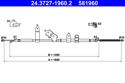 BOSCH 1987482063 Parking Brake Cable Pull