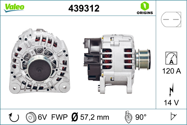 VALEO VAL439312 Alternator