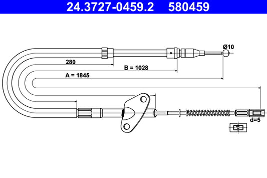 BOSCH 1987477713 Parking Brake Cable Pull