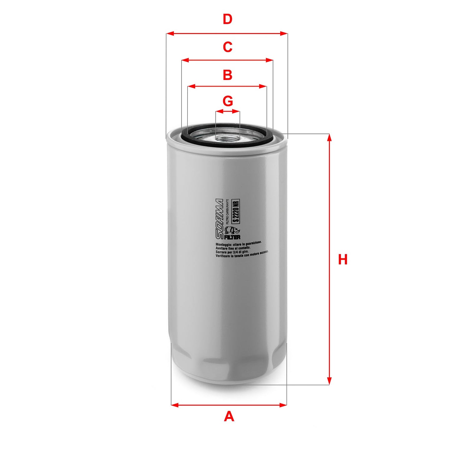 SOFIMA S2220NR Fuel Filter