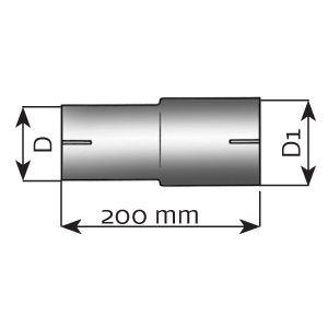 DINEX DIN93719 Exhaust System Pipe Connector