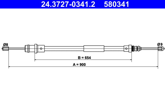 BOSCH 1987482026 Parking Brake Cable Pull
