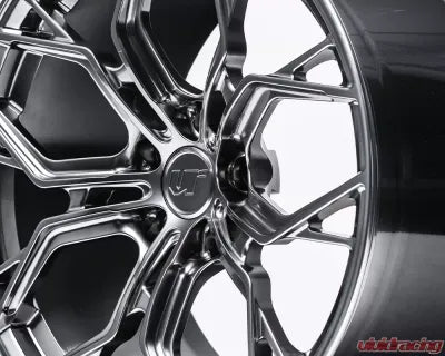 Vivid Racing VR-D10-2011-16-5115-HBLK VR Forged D10 Wheel Hyper Black 20x11 +16mm 5x115