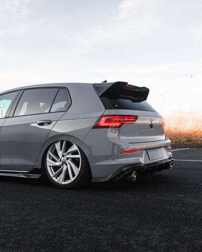 Zaero ZA-GOLF-8-GTI-DF VW GOLF GTI MK8 & MK8.5 EVO-1 GLOSS BLACK REAR DIFFUSER