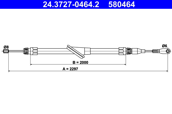 BOSCH 1987482213 Parking Brake Cable Pull