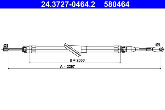 BOSCH 1987482213 Parking Brake Cable Pull