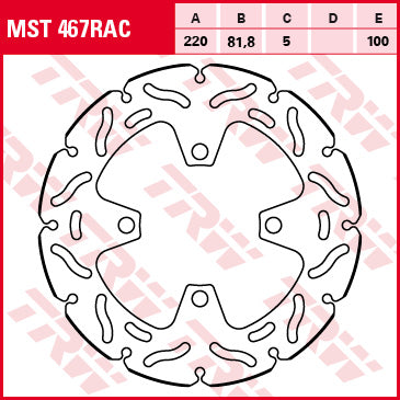 TRW MOTO MST467RAC Brake Disc