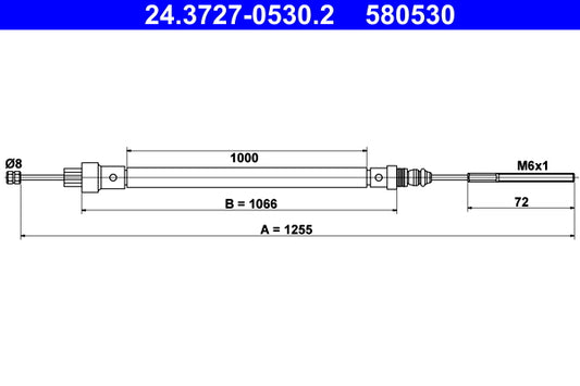 BOSCH 1987477689 Parking Brake Cable Pull