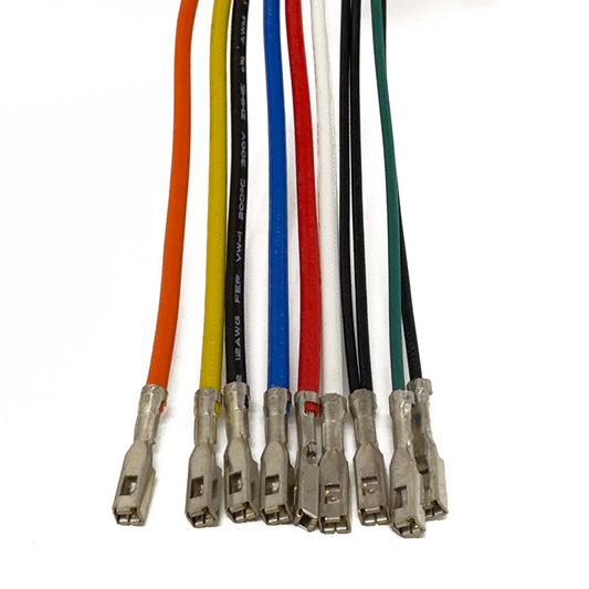 Precision Raceworks Wire with Terminals for 90 Degree 6 Pin Bulkhead