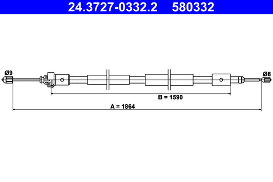 BOSCH 1987477990 Parking Brake Cable Pull