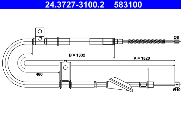 BOSCH 1987477555 Parking Brake Cable Pull