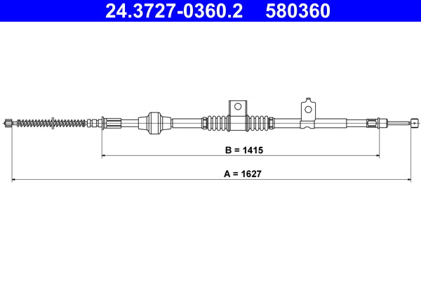 BOSCH 1987482538 Parking Brake Cable Pull