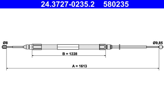 BOSCH 1987482137 Parking Brake Cable Pull