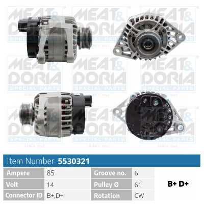 MEAT & DORIA MD5530321 Alternator