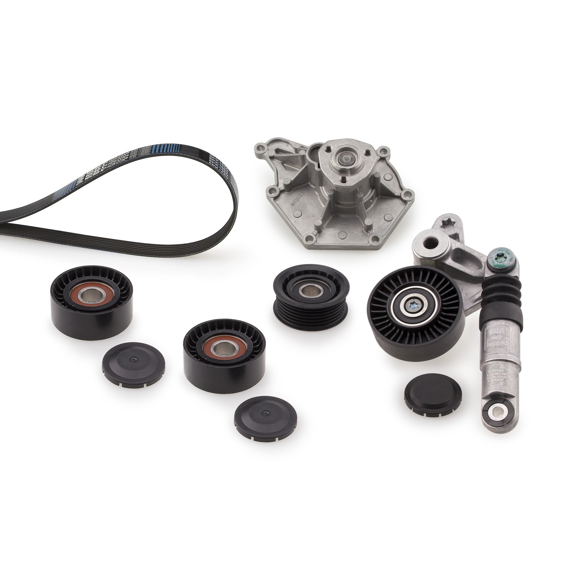 GATES GATKP66PK2500 Water Pump + V-Ribbed Belt Kit