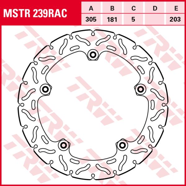 TRW MOTO MSTR239RAC Brake Disc