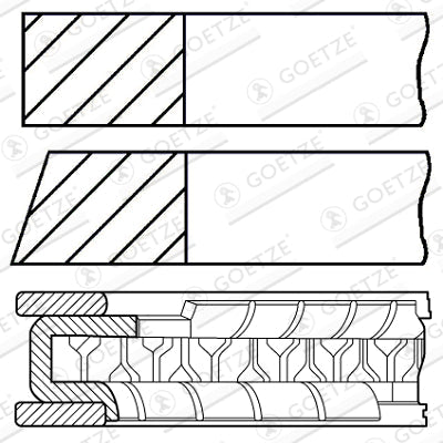 GOETZE 08-426507-00 Piston Ring Kit