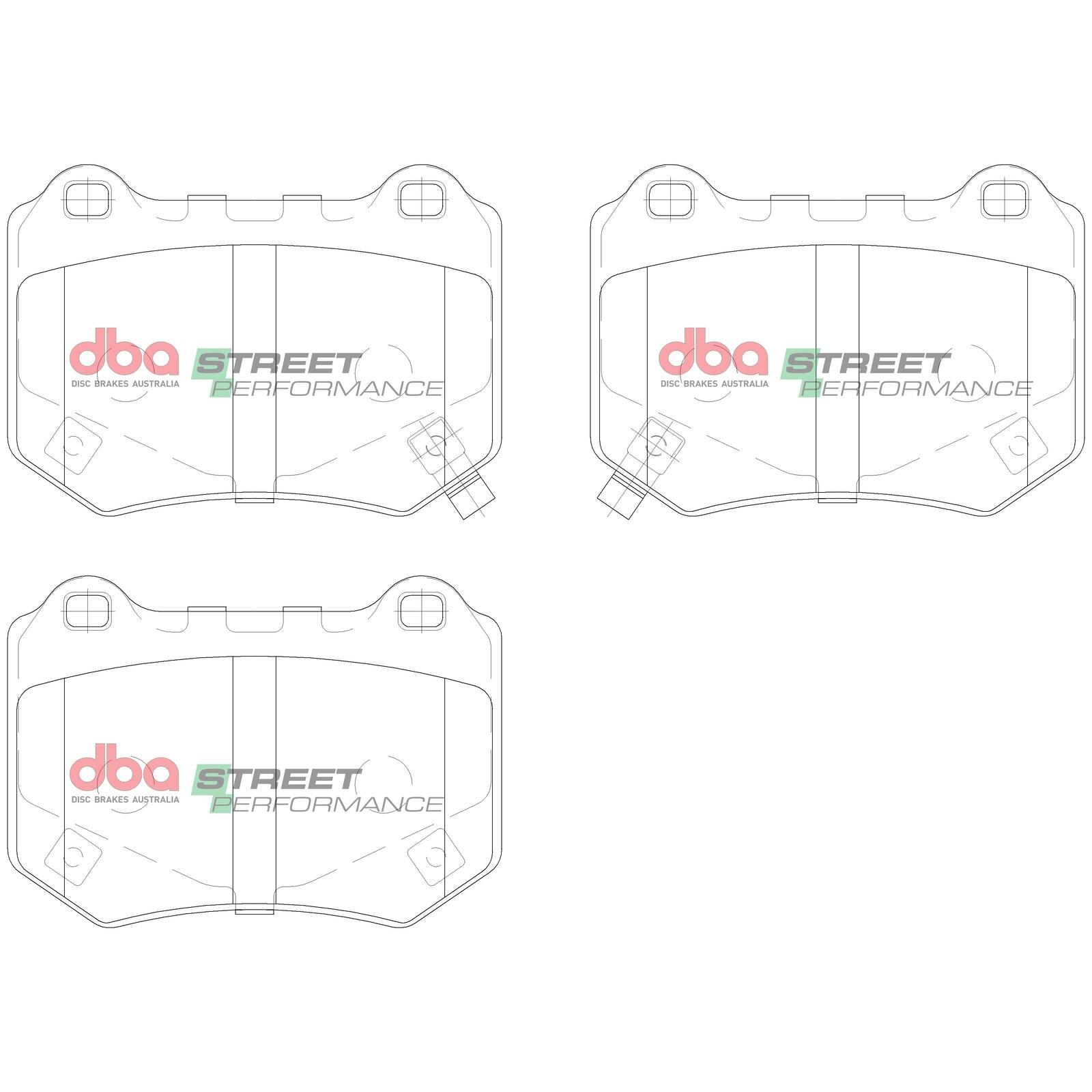 DBA DB15007SP High Performance Brake Pad Set