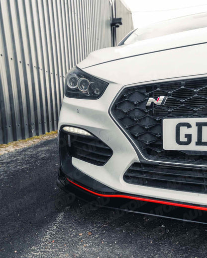 Zaero ZA-I30N-PREFL-FS HYUNDAI I30 N PRE-FACELIFT EVO-1 GLOSS BLACK FRONT SPLITTER