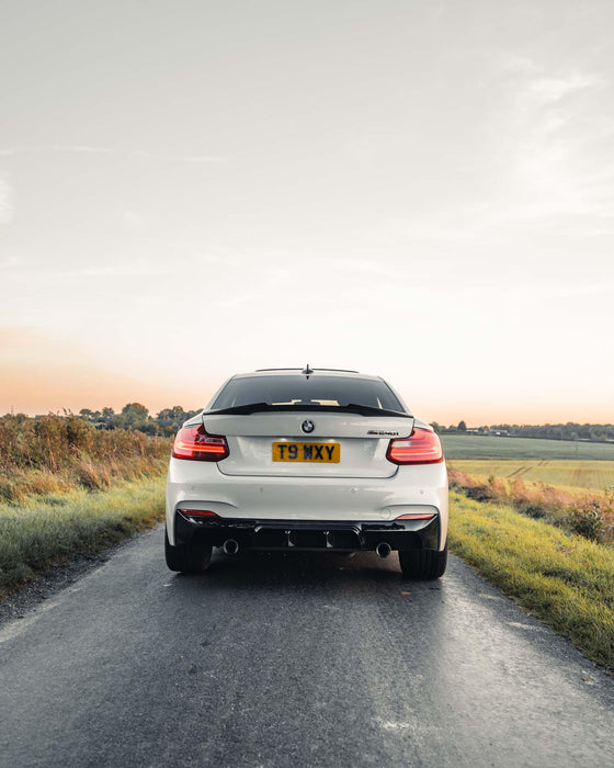 Zaero ZA-F22-DF BMW M235I & M240I F22 F23 EVO-1 GLOSS BLACK REAR DIFFUSER
