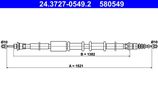 BOSCH 1987482734 Parking Brake Cable Pull