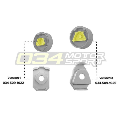 034 Motorsport Audi Volkswagen Billet Aluminium MQB Lower Dogbone Mount Insert (Inc. 8V/8S RS3/TTRS & MK7 GTI/Golf R) - ML Performance UK