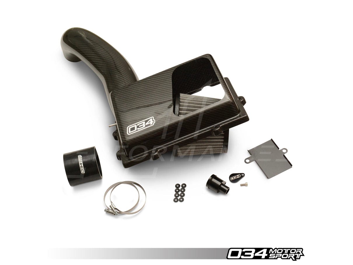 034Motorsport Audi VW X34 Carbon Fiber MQB Open-Top Cold Air Intake (8V A3/TT & MKVII Golf/GTI/R, 1.8T/2.0T Gen 3) - ML Performance UK