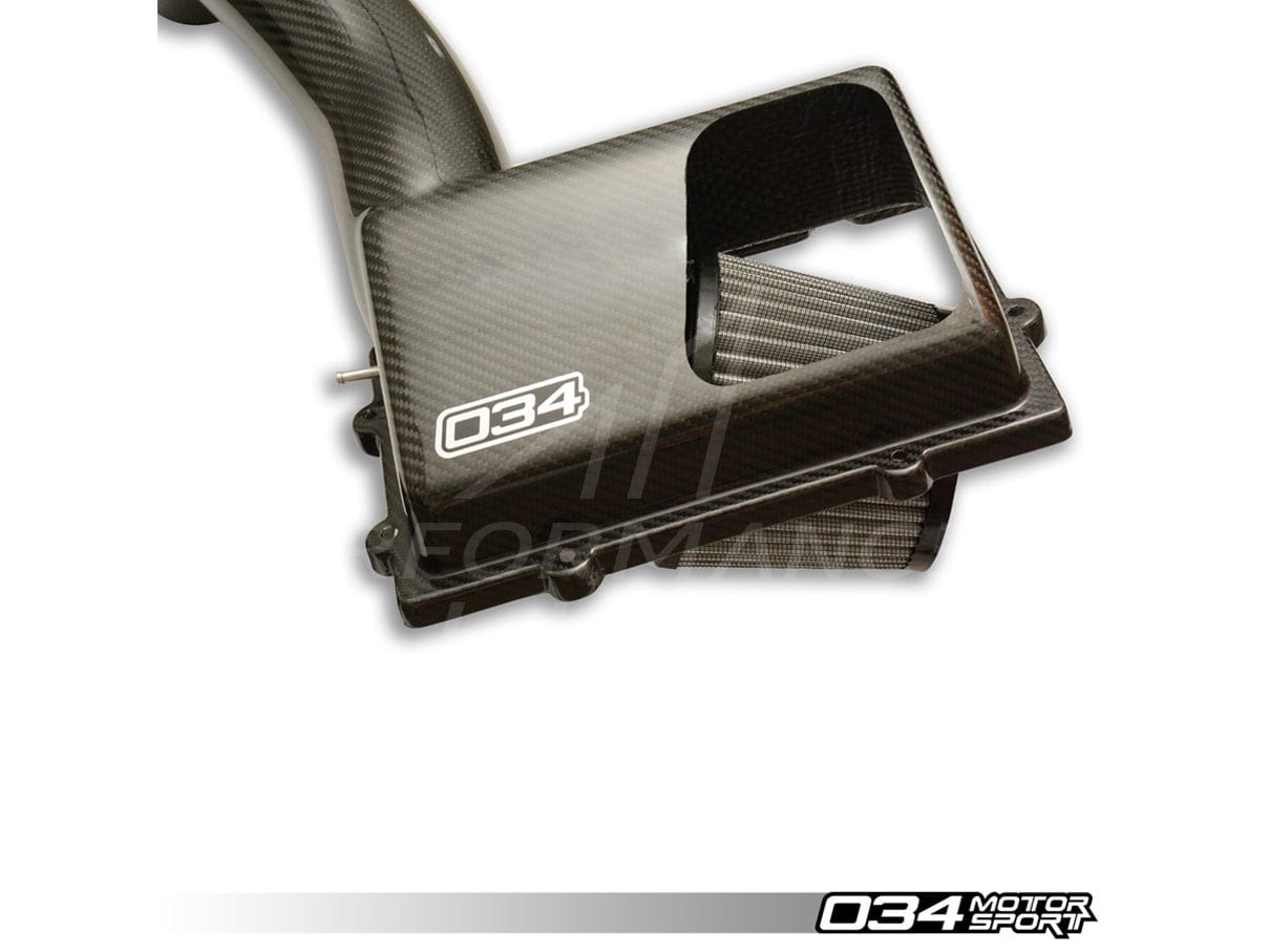 034Motorsport Audi VW X34 Carbon Fiber MQB Open-Top Cold Air Intake (8V A3/TT & MKVII Golf/GTI/R, 1.8T/2.0T Gen 3) - ML Performance UK
