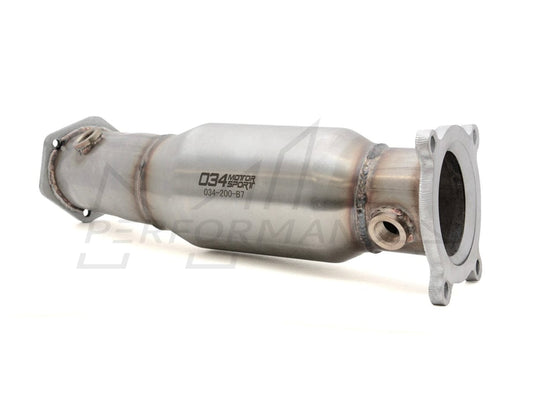 034Motorsport High Flow Racing Catalytic Converter Downpipe, B7 Audi A4 2.0T FSI - ML Performance UK