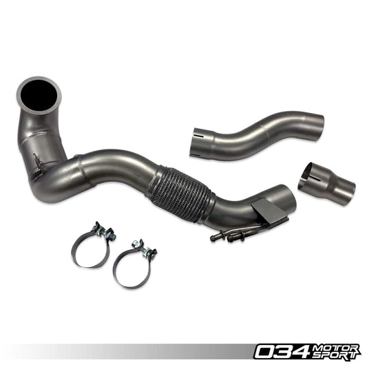 034Motorsport Audi VW EA888 MQB 8V.5 MK7.5 Cast Stainless Steel Performance Downpipe (Inc. S3, RS3, Golf GTI & Golf R) - ML Performance UK