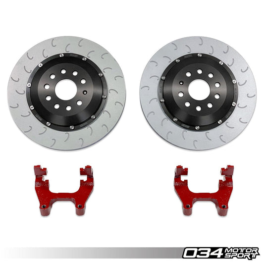 034Motorsport Audi VW MQB 350mm Floating Rear Brake Rotors (Inc. MK7 Golf GTI, MK7 Golf R, 8S TT & 8V S3) - ML Performance UK