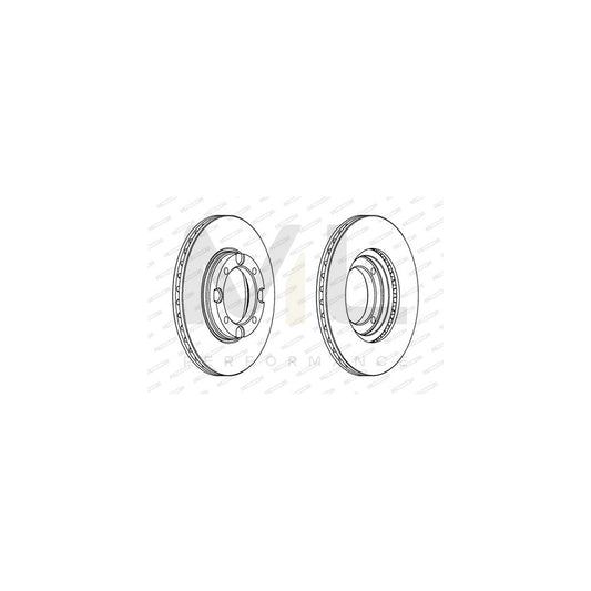 FERODO PREMIER DDF389 Brake Disc Vented, without bolts/screws | ML Performance Car Parts