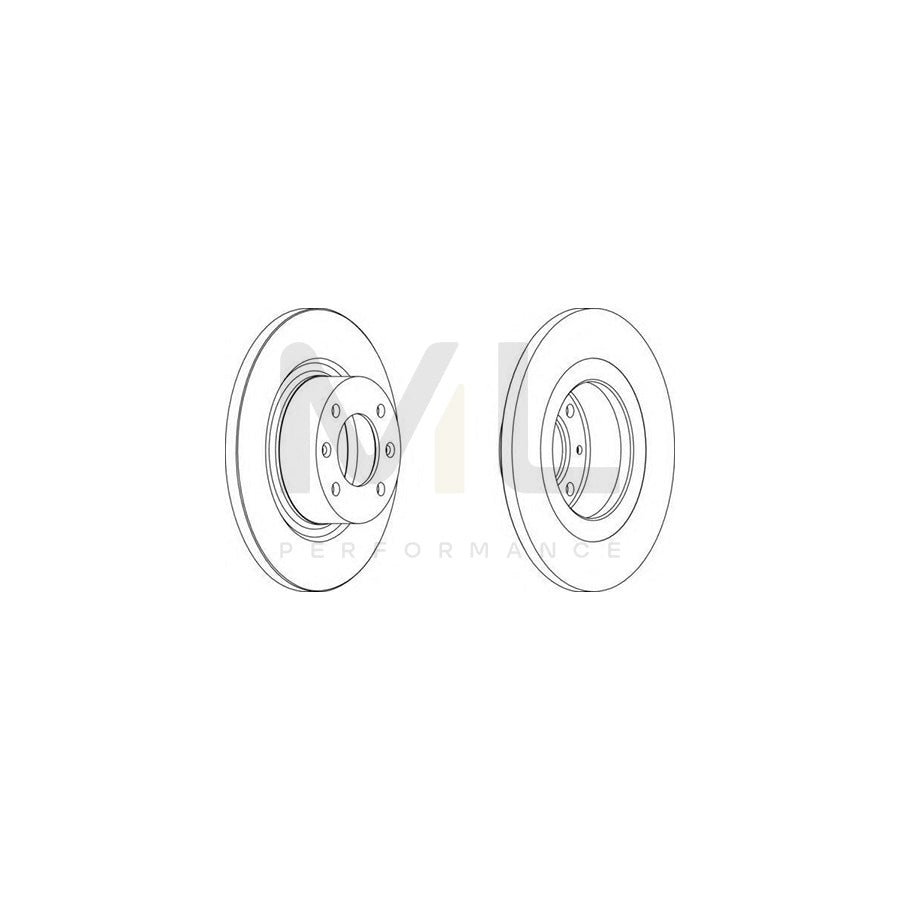 FERODO DDF1157-1 Brake Disc for CITRO锞冭捣 C5 Solid | ML Performance Car Parts