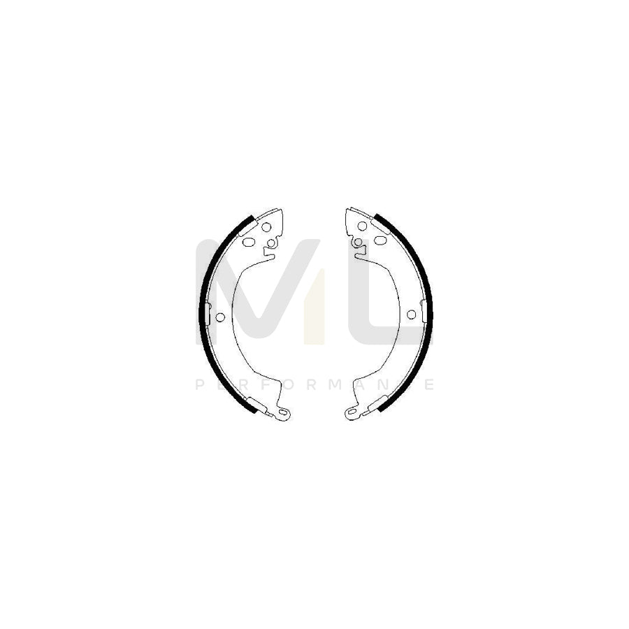 BOSCH 0 986 487 207 Brake Shoe Set | ML Performance Car Parts