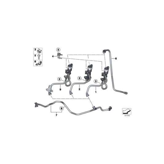 Genuine BMW 13907636129 F25 F26 Fuel Tank Breather Line (Inc. X3) | ML Performance UK Car Parts