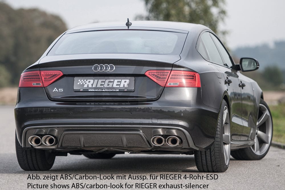Rieger 00055478 Audi B8 B81 S5 Rear Diffuser 2 | ML Performance UK Car Parts