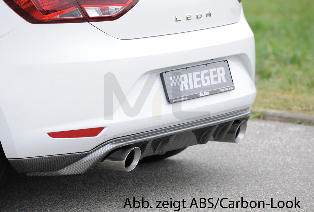 Rieger 00027012 SEAT 5F Leon Rear Diffuser 3 | ML Performance UK Car Parts