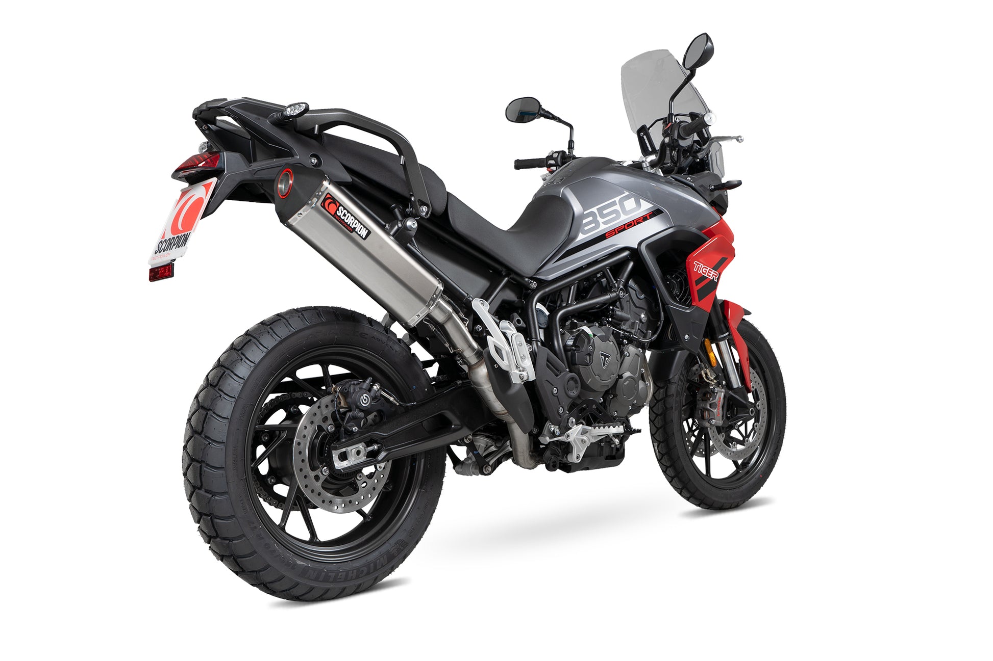 Scorpion RTR92TEO Triumph Tiger 850 Serket Parallel Slip-On - Titanium Sleeve | ML Performance UK UK