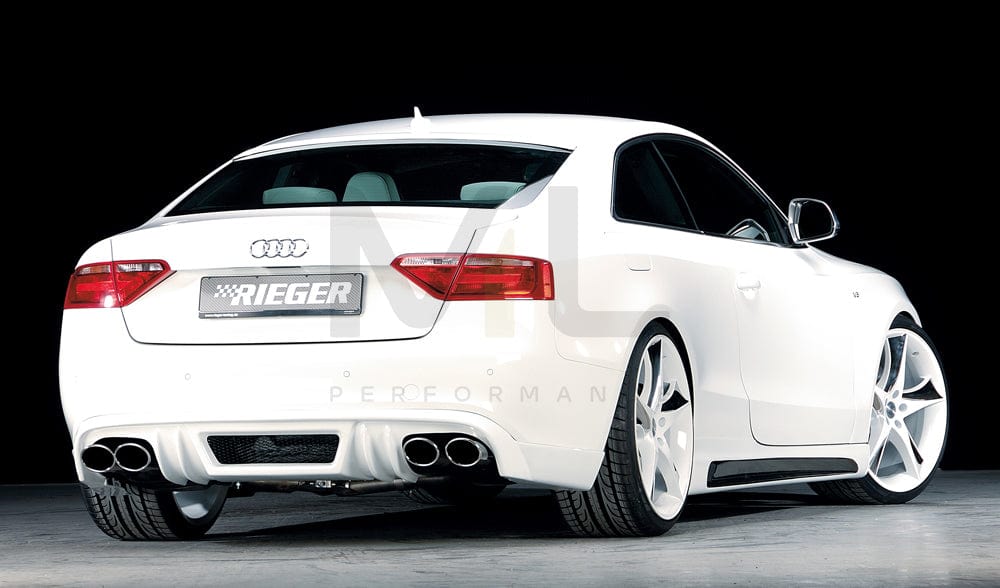 Rieger 00055408 Audi B8 B81 Rear Diffuser (A5 & S5) 2 | ML Performance UK Car Parts