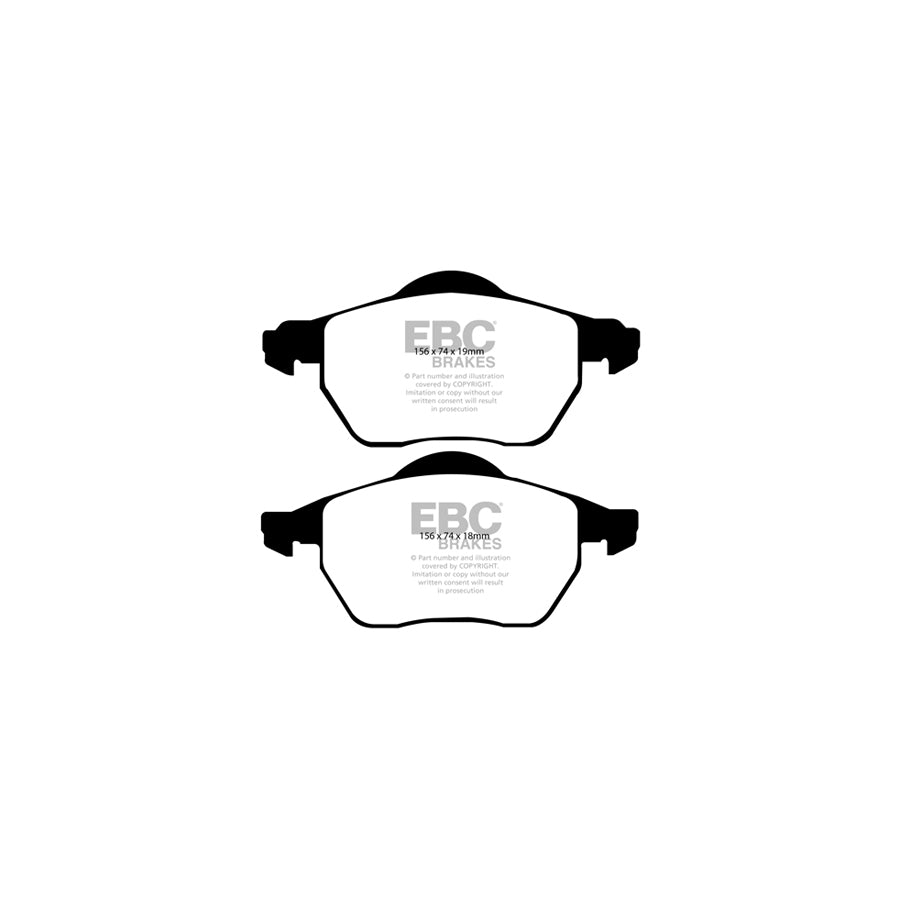 EBC PLK1887 Volvo V70 Mk1 Yellowstuff Pads and Brake Line Performance Pack - ATE Caliper 2 | ML Performance UK Car Parts