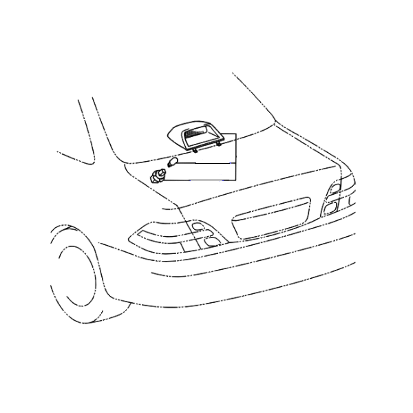 Genuine Lexus 76809-50010 LS Phase 4 Number Plate Lamp