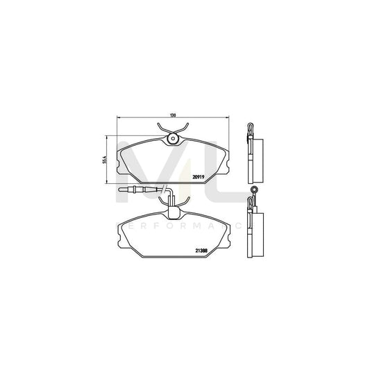 Brembo P 68 014 Brake Pad Set With Brake Caliper Screws | ML Performance Car Parts