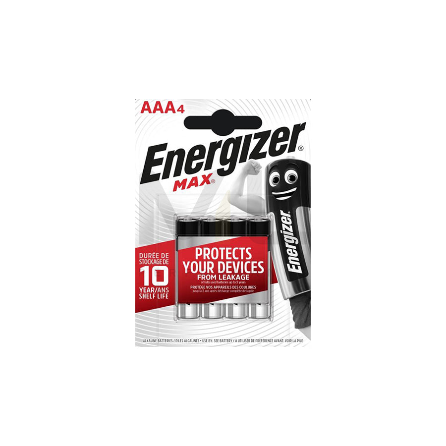 ENERGIZER AAA (LR03), Max E300112100 Battery 1.5V, standard, 8 | ML Performance Car Parts