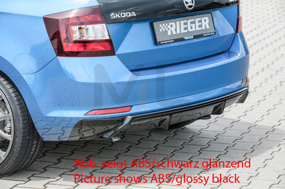 Rieger 00079026 Skoda NH Rapid Rear Diffuser 2 | ML Performance UK Car Parts