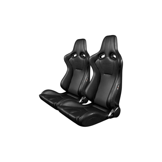 BRAUM Venom Series Racing Seats (Black Leatherette) – Pair | ML Performance UK Car Parts