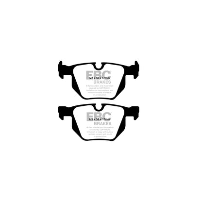 EBC PD14KR269 BMW Bluestuff Rear Brake Pad & GD Disc Kit - ATE Caliper 2 | ML Performance UK Car Parts
