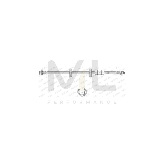 FERODO FHY2925 Brake Hose for FIAT Panda I Hatchback (141) 460mm, F 10X1 | ML Performance Car Parts